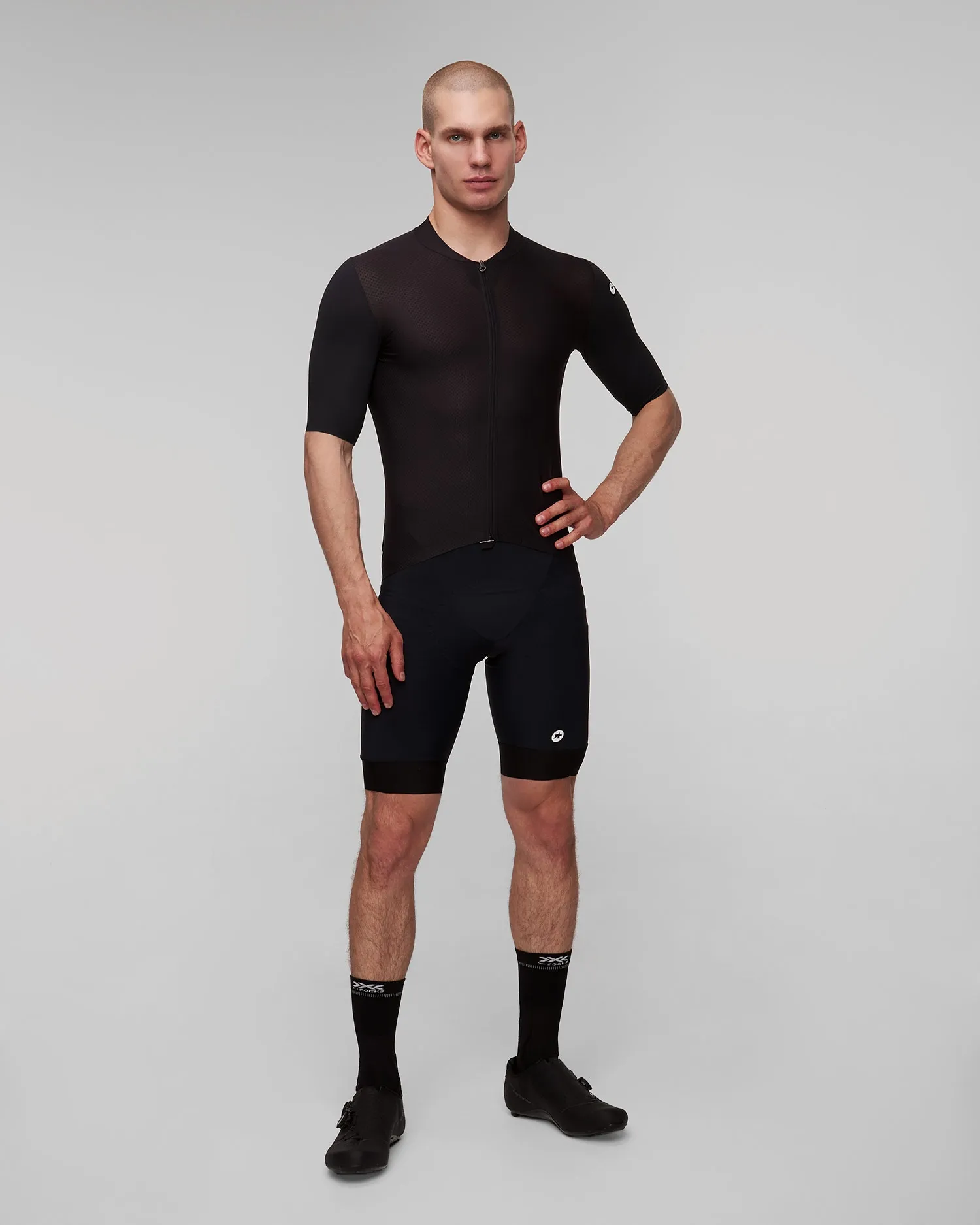 Men's black cycling T-shirt Assos Mille Gt Jersey S11 1120373-18