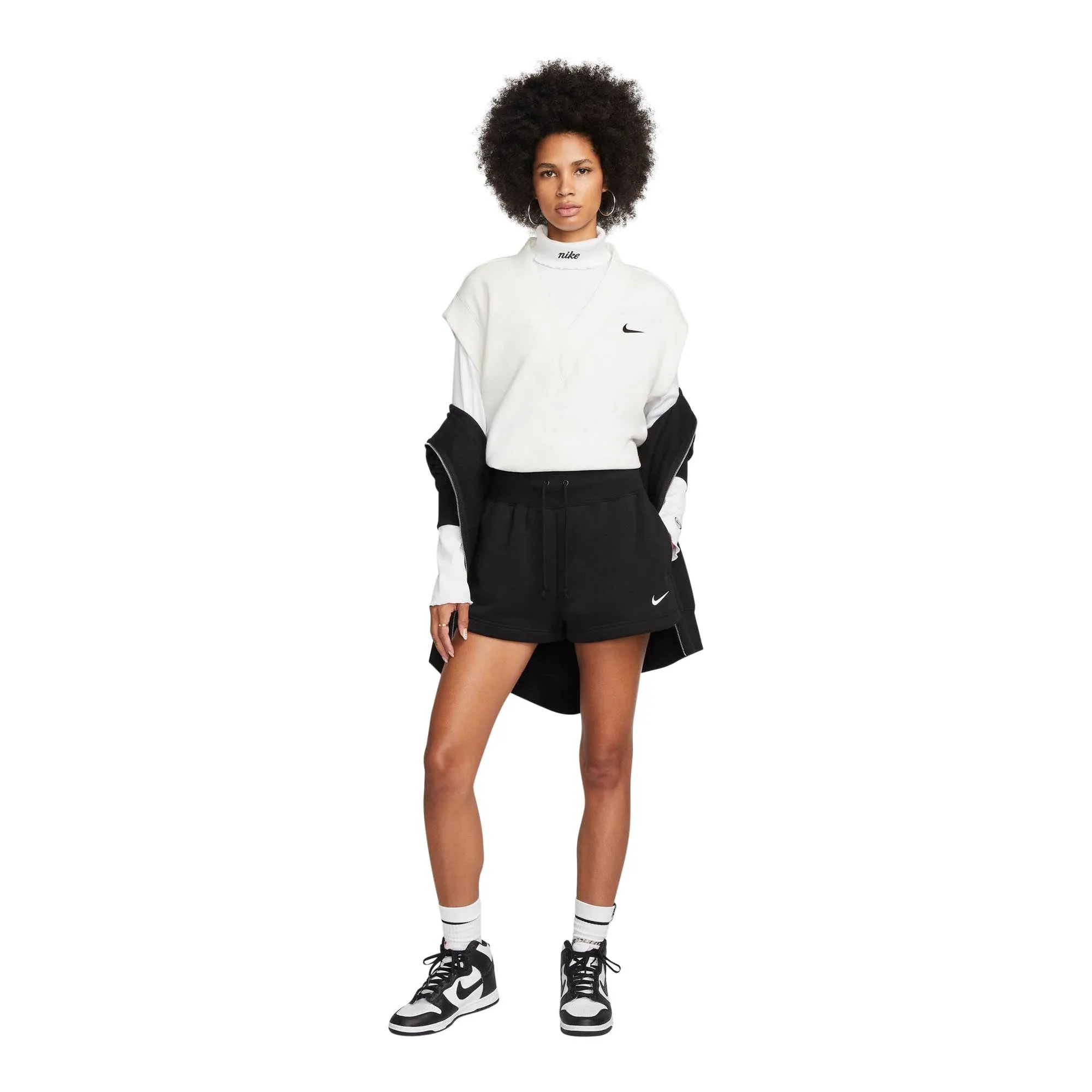 Nike Sportswear Phoenix Fleece Women's High-Waisted Shorts - Clothing