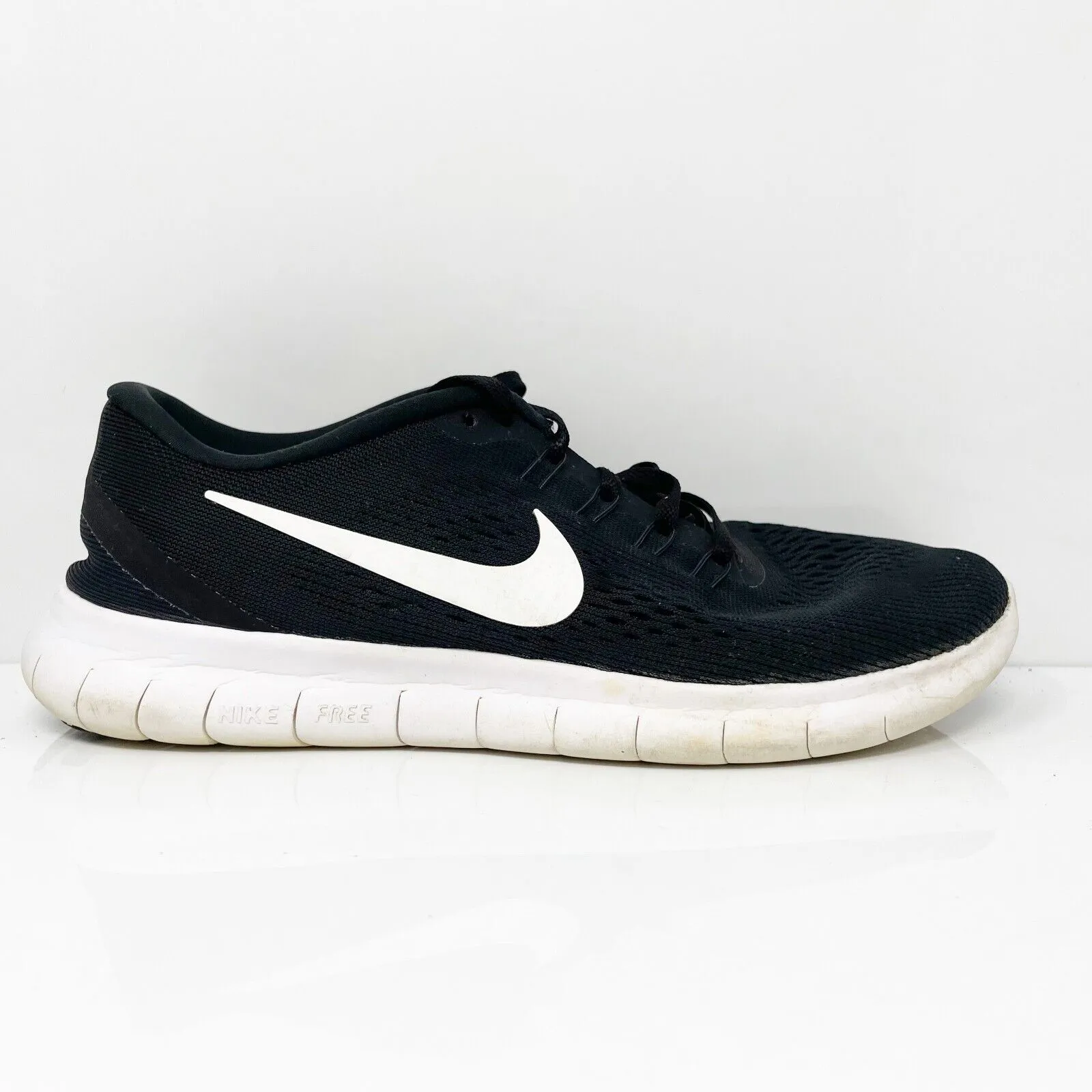 Nike Womens Free RN 831509-001 Black Running Shoes Sneakers Size 8
