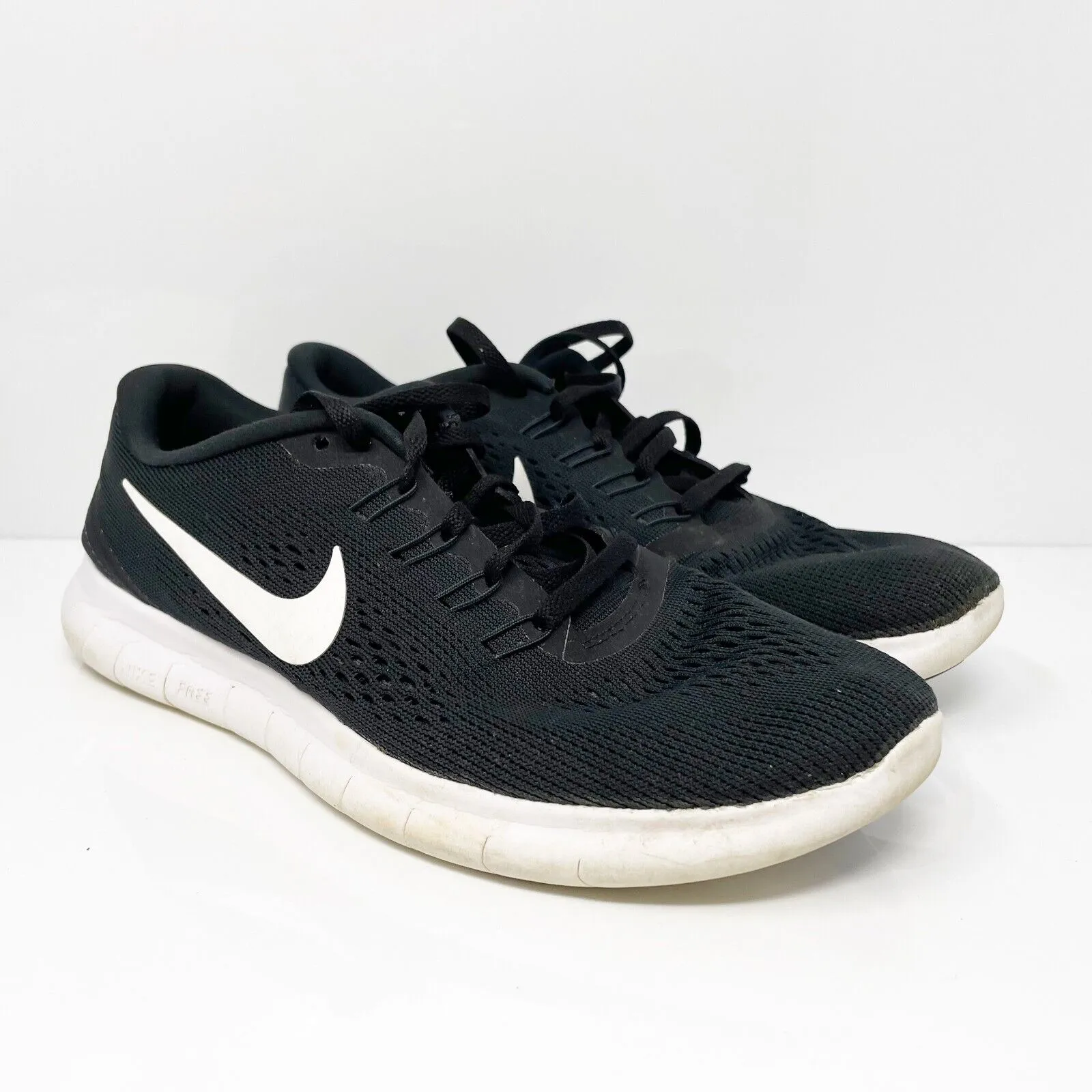 Nike Womens Free RN 831509-001 Black Running Shoes Sneakers Size 8