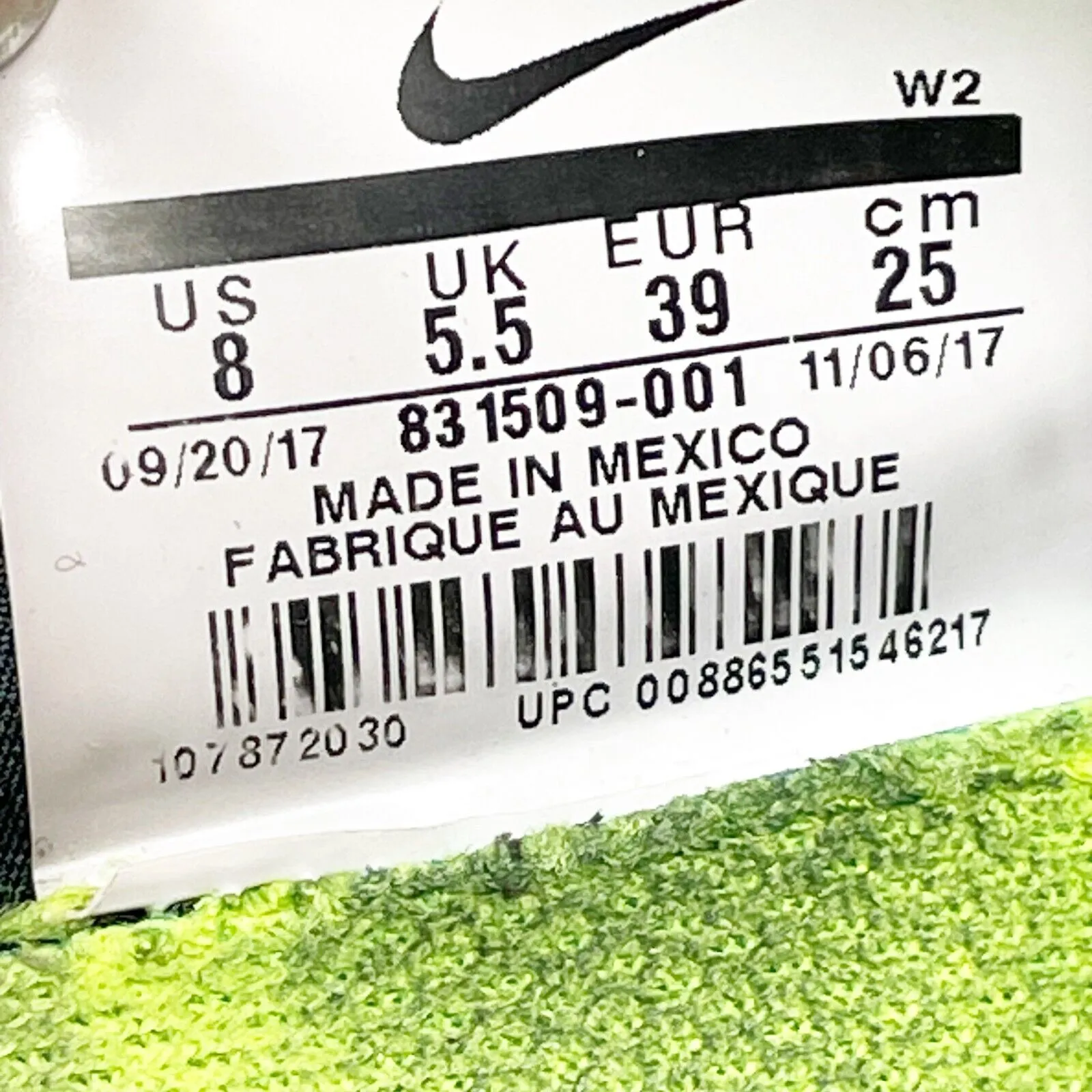 Nike Womens Free RN 831509-001 Black Running Shoes Sneakers Size 8